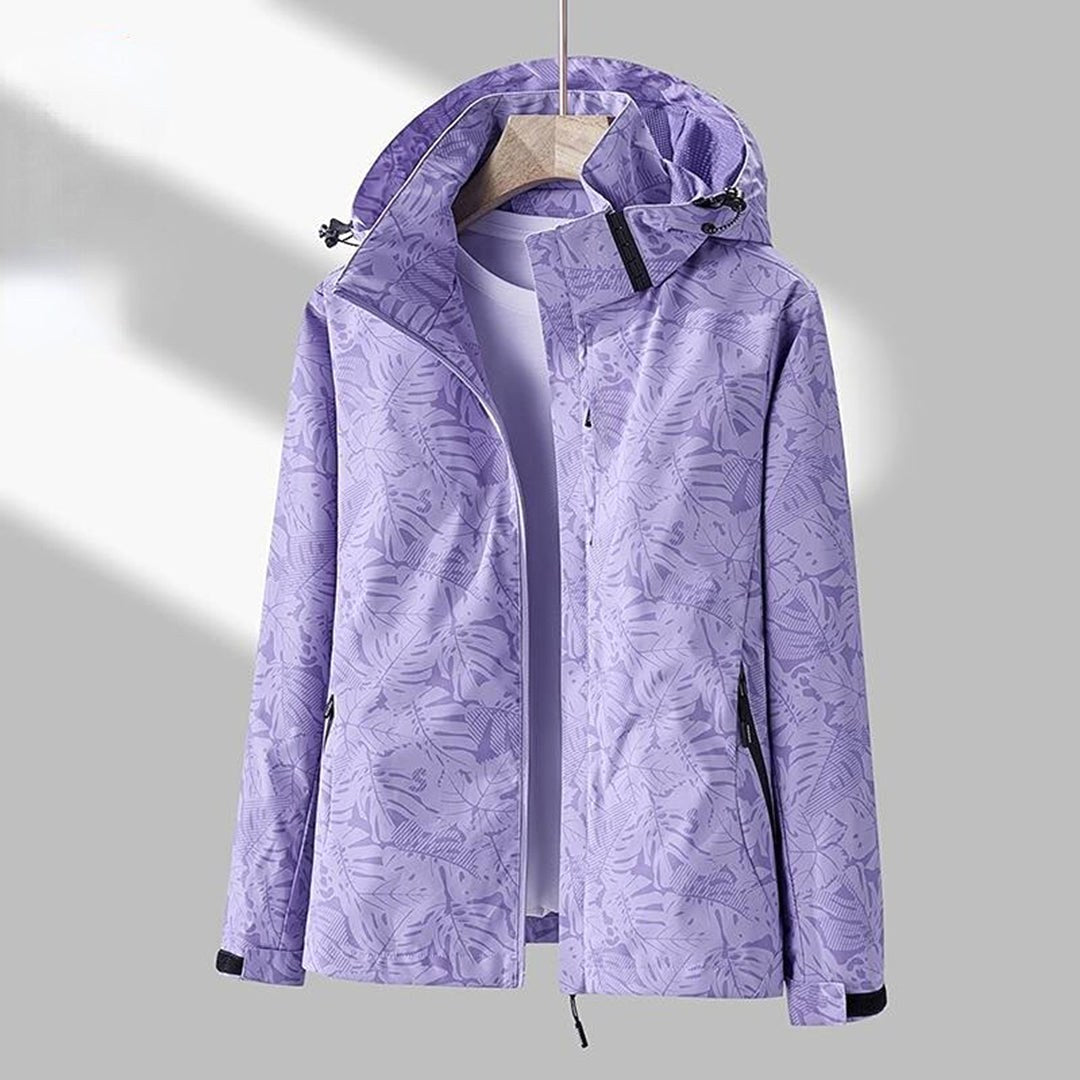 Janet | Women's Lightweight Waterproof Hooded Jacket, Practical Outdoor Jacket | Bella Blue