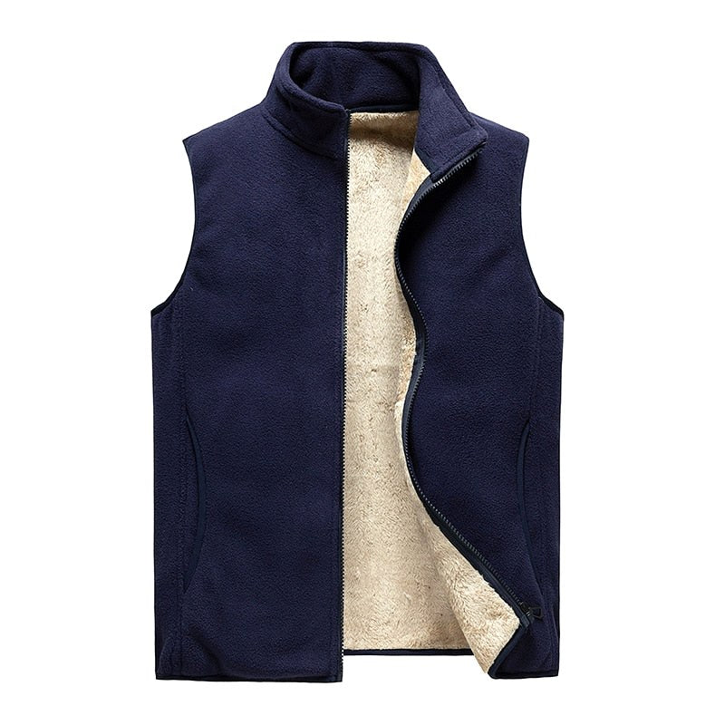 Jared | Men's Insulated Fleece Gilet, Warm Layering Gilet | Bella Blue