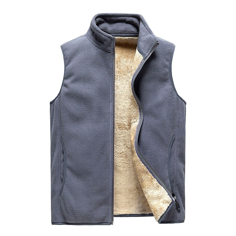 Jared | Men's Insulated Fleece Gilet, Warm Layering Gilet | Bella Blue