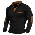 Jens | Men's V-Neck Jumper, Elegant Knit Jumper | Bella Blue | Brown