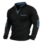 Jens | Men's V-Neck Jumper, Elegant Knit Jumper | Bella Blue | Brown