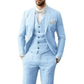 Johannes | Men's Three-Piece Suit in Royal Blue, Wedding Suit | Bella Blue | Light Blue