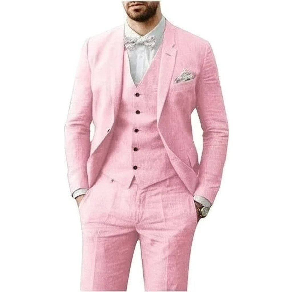 Johannes | Men's Three-Piece Suit in Royal Blue, Wedding Suit | Bella Blue | Light Blue