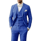Johannes | Men's Three-Piece Suit in Royal Blue, Wedding Suit | Bella Blue | Light Blue