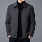 Jordan | Men's Wool Jacket, Tailored Autumn Jacket | Bella Blue | Gray