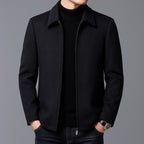 Jordan | Men's Wool Jacket, Tailored Autumn Jacket | Bella Blue | Brown