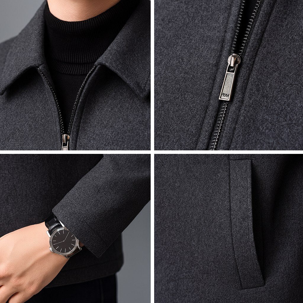 Jordan | Men's Wool Jacket, Tailored Autumn Jacket | Bella Blue