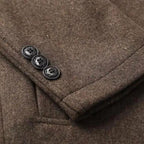 Jordan | Men's Wool Overcoat, Classic Wool Coat | Bella Blue
