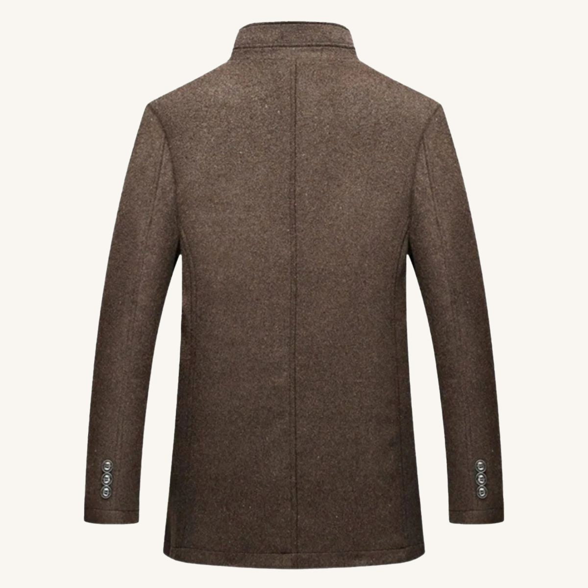 Jordan | Men's Wool Overcoat, Classic Wool Coat | Bella Blue