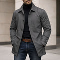 Josef | Men's Weatherproof Coat, Windproof Men's Jacket | Bella Blue | Grey