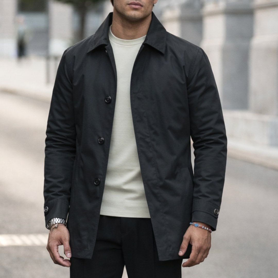 Josef | Men's Weatherproof Coat, Windproof Men's Jacket | Bella Blue | Grey