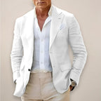 Joseph | Men's Lightweight Blazer, Smart-Casual Jacket | Bella Blue | White