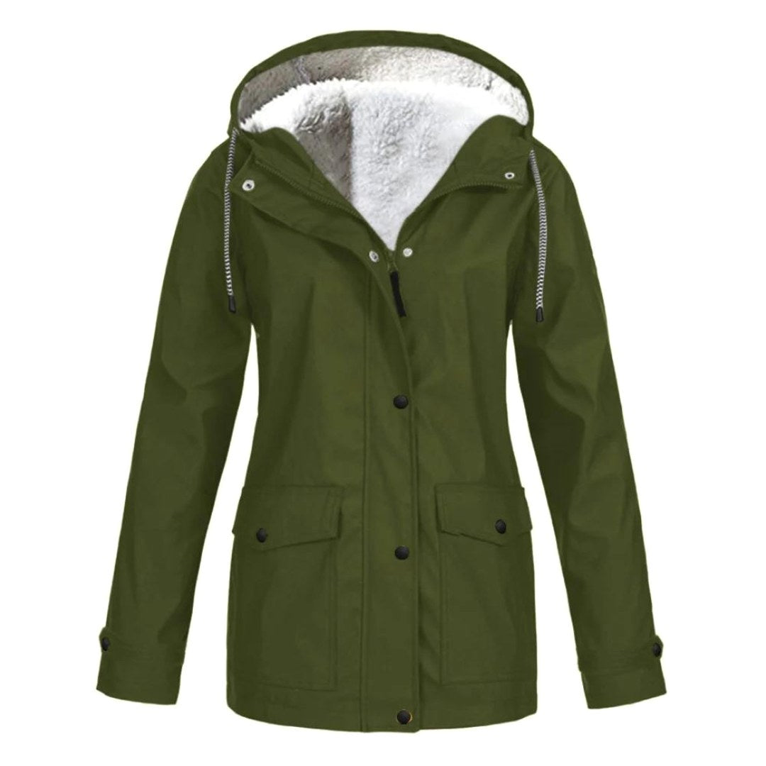 Judith | Women's Windproof Hooded Rain Jacket, Lightweight Autumn Coat | Bella Blue | Sky Blue