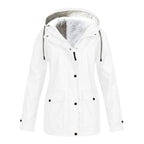 Judith | Women's Windproof Hooded Rain Jacket, Lightweight Autumn Coat | Bella Blue | Dark Blue