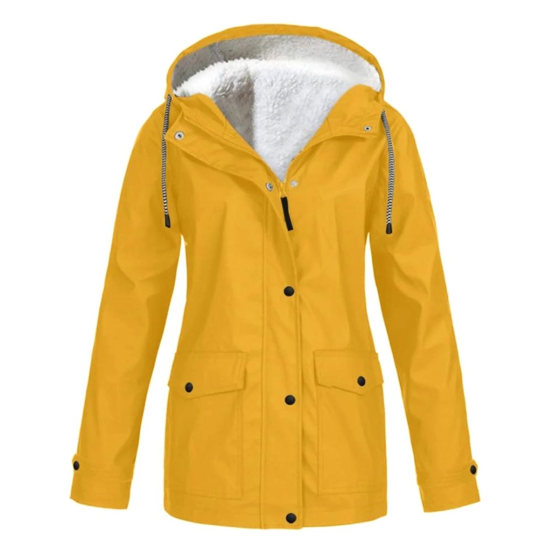 Judith | Women's Windproof Hooded Rain Jacket, Lightweight Autumn Coat | Bella Blue | Purple