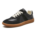 Julian | Men's Lace-Up Shoes with Non-Slip Sole, Classic Lace-Up Trainers | Bella Blue | Brown