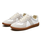 Julian | Men's Lace-Up Shoes with Non-Slip Sole, Classic Lace-Up Trainers | Bella Blue | Brown