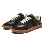 Julian | Men's Lace-Up Shoes with Non-Slip Sole, Classic Lace-Up Trainers | Bella Blue | Brown