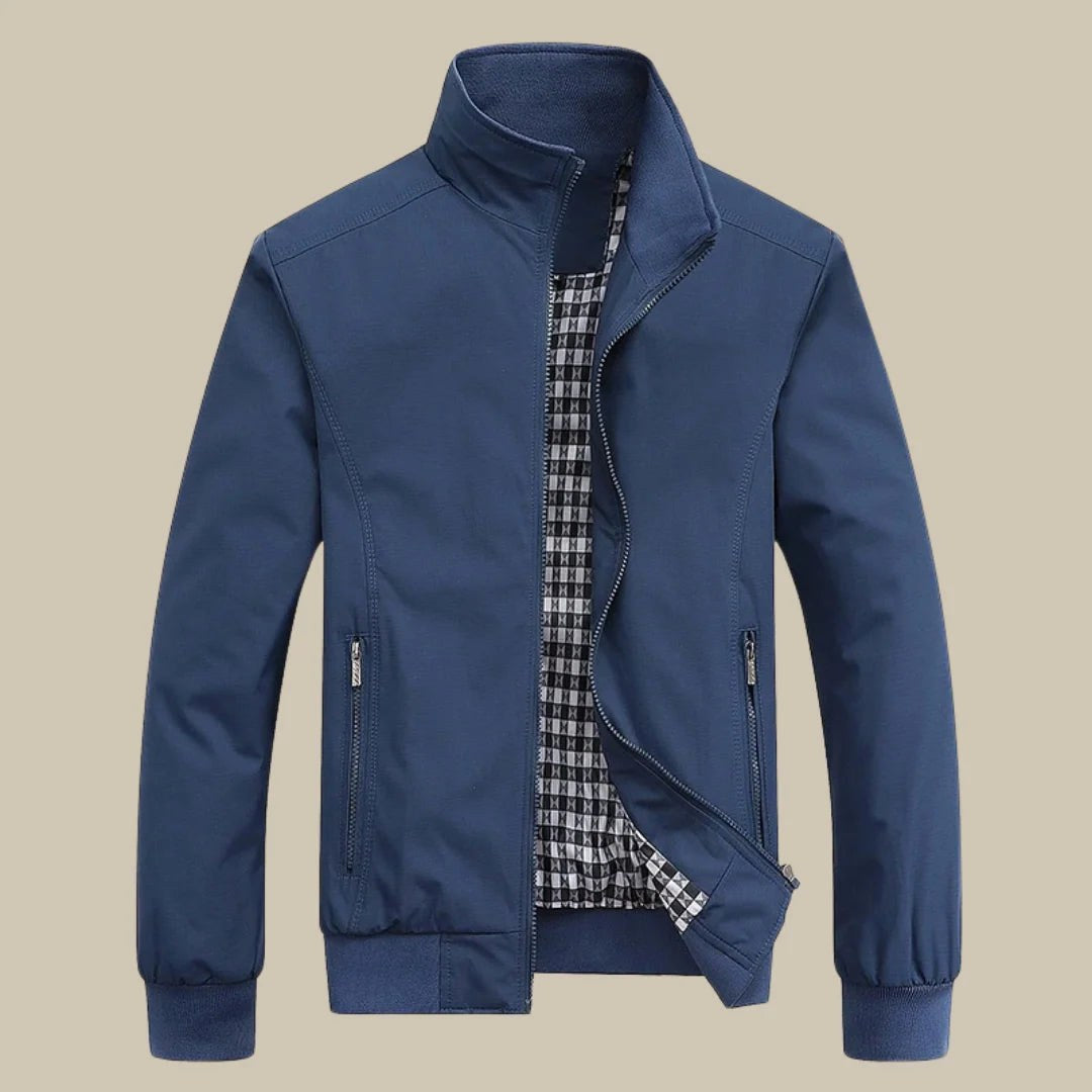 Julian | Men's Lightweight Wind-Resistant Jacket, Everyday Transitional Jacket | Bella Blue