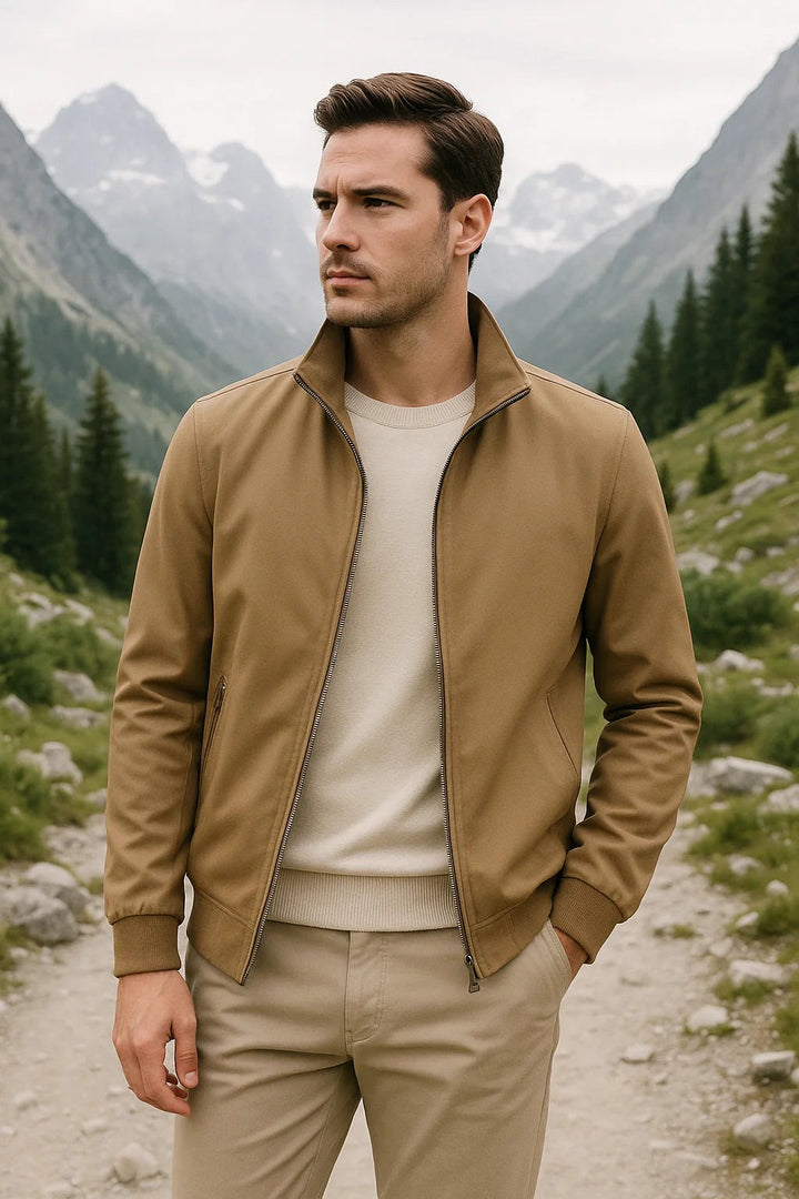Julian | Men's Lightweight Wind-Resistant Jacket, Everyday Transitional Jacket | Bella Blue