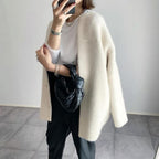 Juliet | Women's Wool-Blend Cardigan, Lightweight Knit Cardigan | Bella Blue