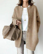 Juliet | Women's Wool-Blend Cardigan, Lightweight Knit Cardigan | Bella Blue