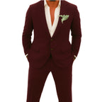 Karl | Men's Two-Piece Wedding Guest Suit, Classic Blazer and Trousers | Bella Blue | Mint Green