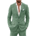 Karl | Men's Two-Piece Wedding Guest Suit, Classic Blazer and Trousers | Bella Blue | Mint Green