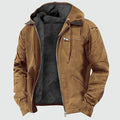 Kieran | Men's Hooded Polar Jacket, Lightweight Transitional Jacket | Bella Blue