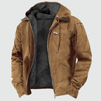 Kieran | Men's Hooded Polar Jacket, Lightweight Transitional Jacket | Bella Blue