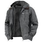 Kieran | Men's Hooded Polar Jacket, Lightweight Transitional Jacket | Bella Blue
