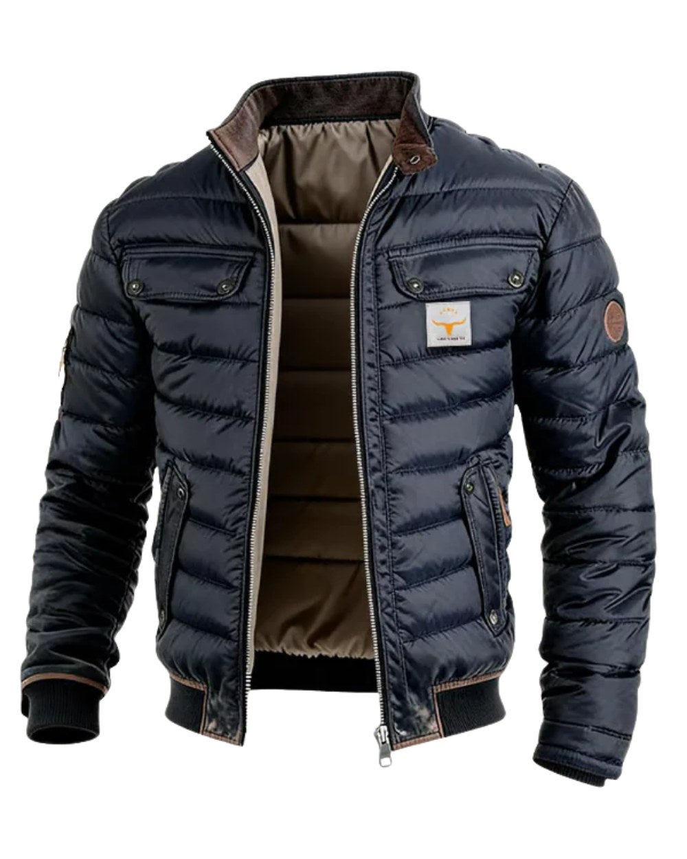 Konrad | Men's Quilted Jacket with Urban Elegance, Lightweight Autumn Jacket | Bella Blue