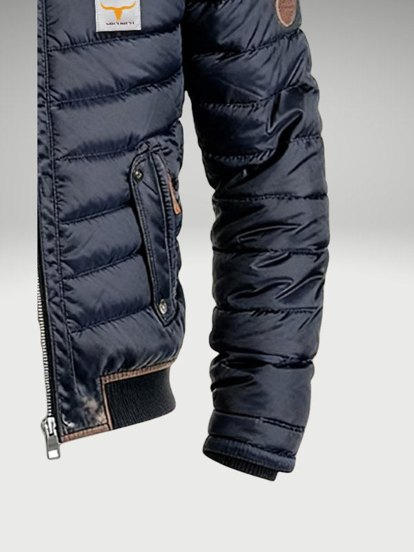Konrad | Men's Quilted Jacket with Urban Elegance, Lightweight Autumn Jacket | Bella Blue