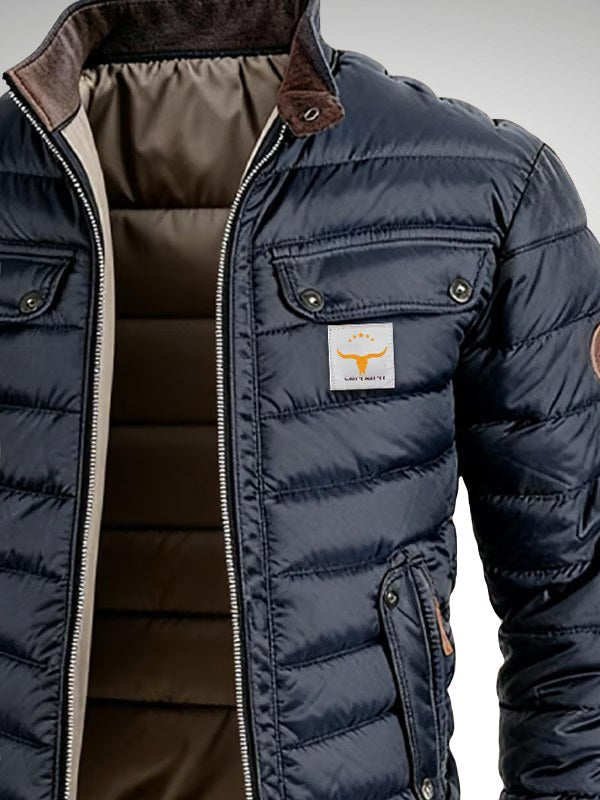 Konrad | Men's Quilted Jacket with Urban Elegance, Lightweight Autumn Jacket | Bella Blue