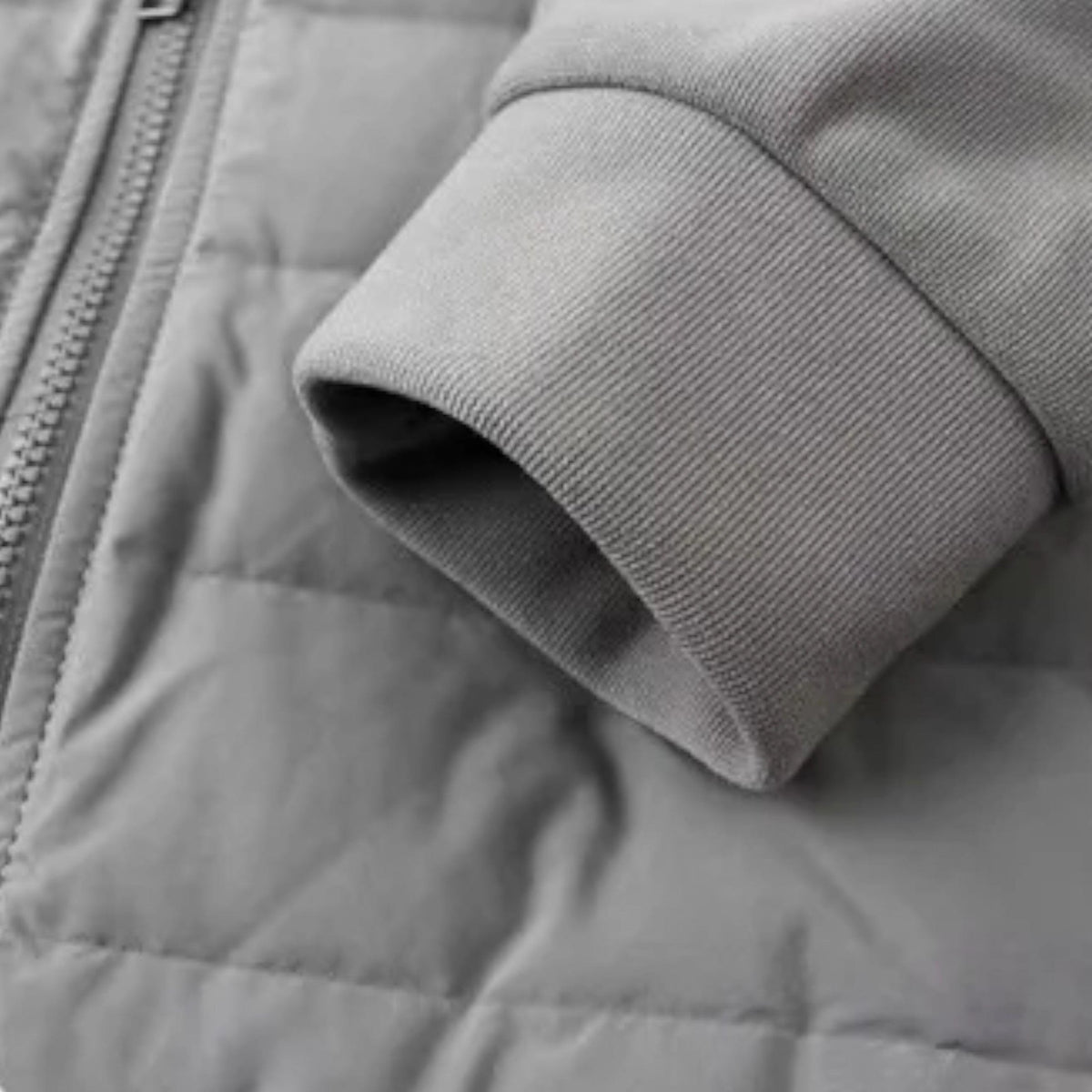 Kyle | Men's Hooded Down Jacket with Quilted Panels, Insulated Autumn Coat | Bella Blue