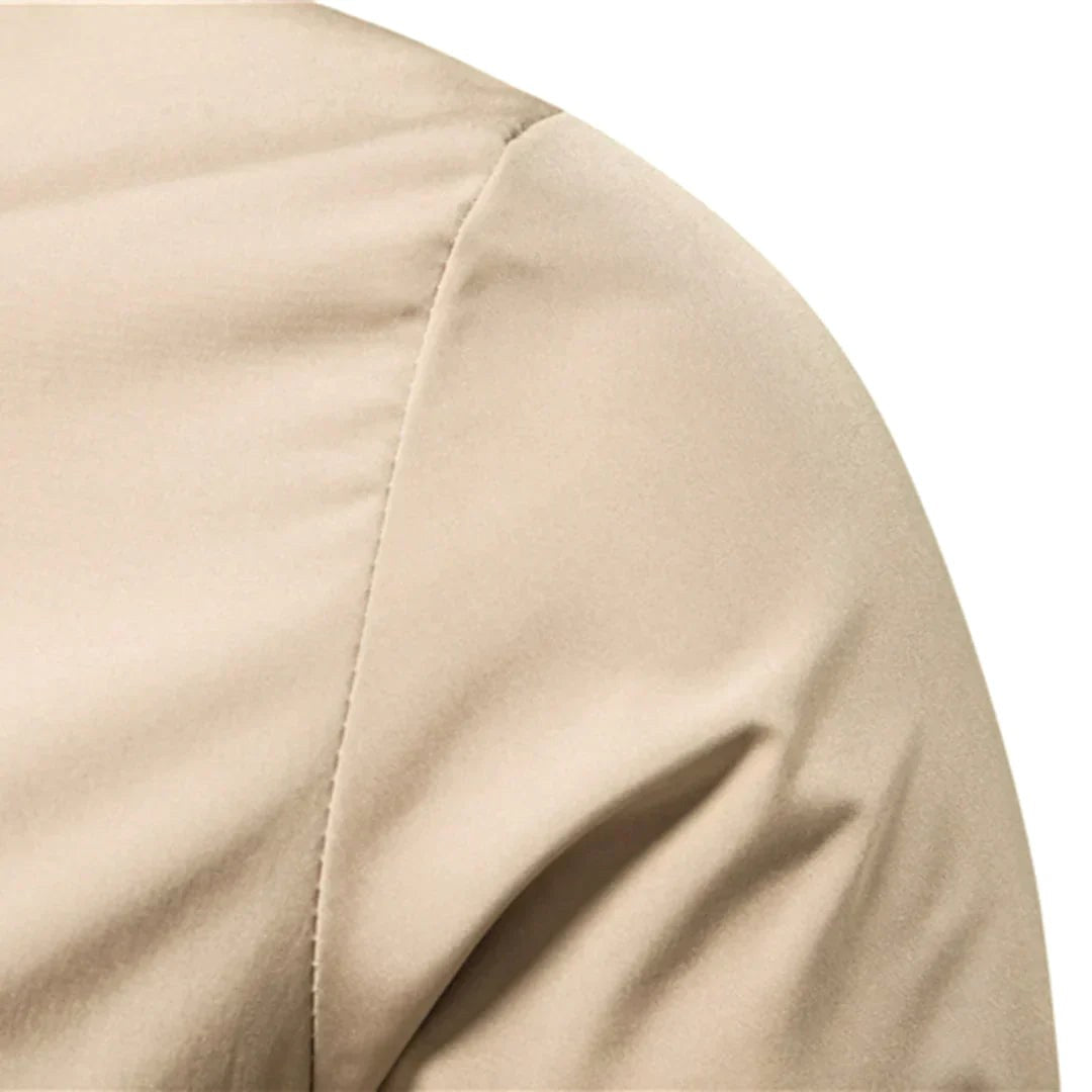 Lachlan | Men's Bomber Jacket with Front Zip and Double Pockets, Lightweight Autumn Jacket | Bella Blue