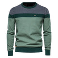 Lars | Men's Jumper with Classic Cut, Soft Cotton Jumper | Bella Blue | Green
