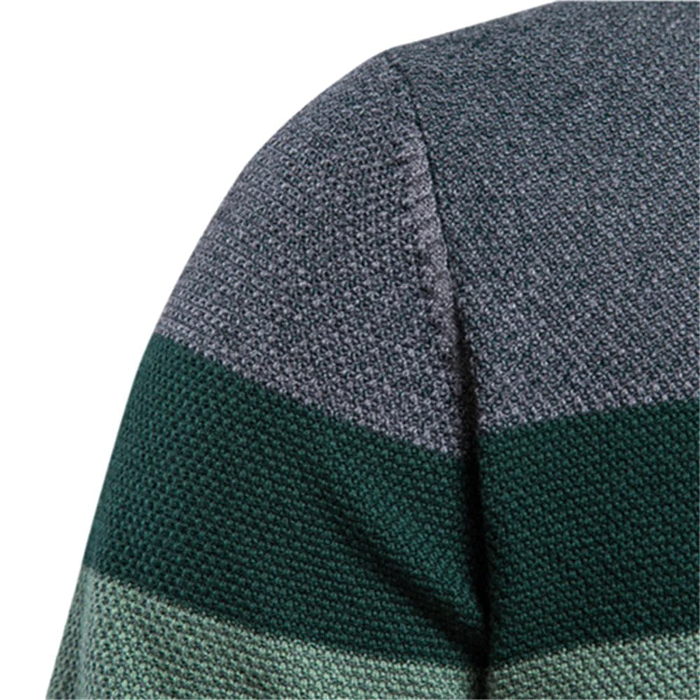 Lars | Men's Jumper with Classic Cut, Soft Cotton Jumper | Bella Blue | Green