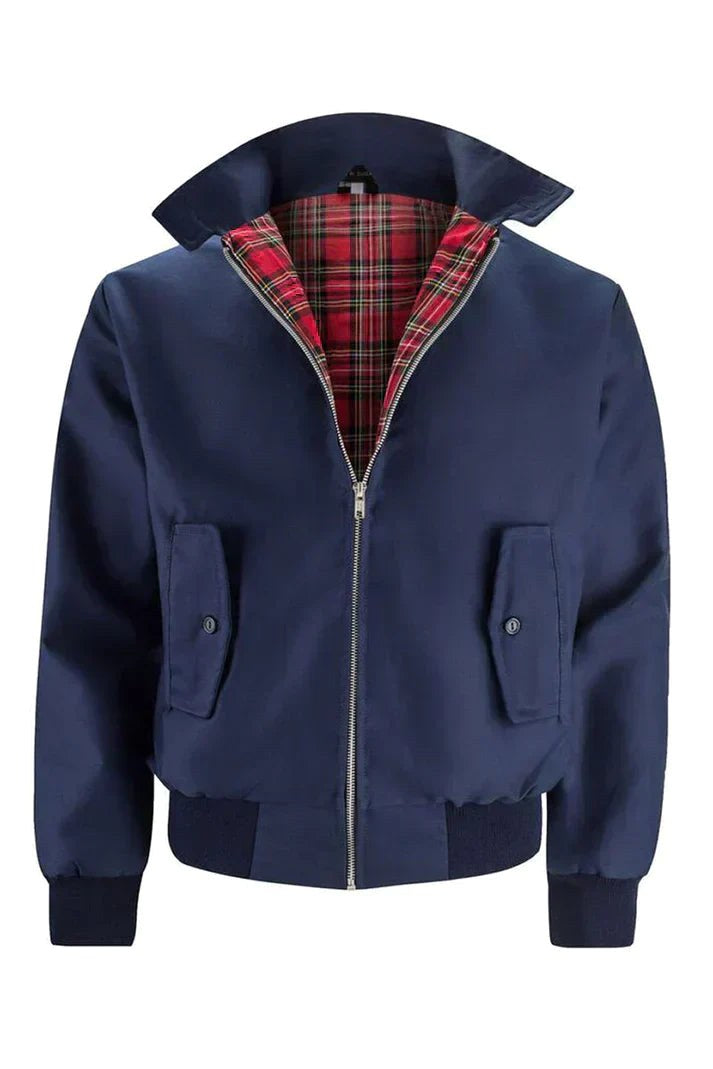 Lawrence | Men's Harrington Jacket, Classic Casual Jacket | Bella Blue