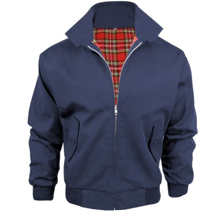 Lawrence | Men's Harrington Jacket, Classic Casual Jacket | Bella Blue