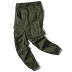 Leo | Men's Utility Cargo Trousers with Stretch Fit, Functional Pocket Trousers | Bella Blue | Light Grey
