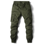 Leo | Men's Utility Cargo Trousers with Stretch Fit, Functional Pocket Trousers | Bella Blue
