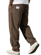 Lewis | Women's Relaxed Fit Corduroy Trousers, Sophisticated Everyday Trousers | Bella Blue
