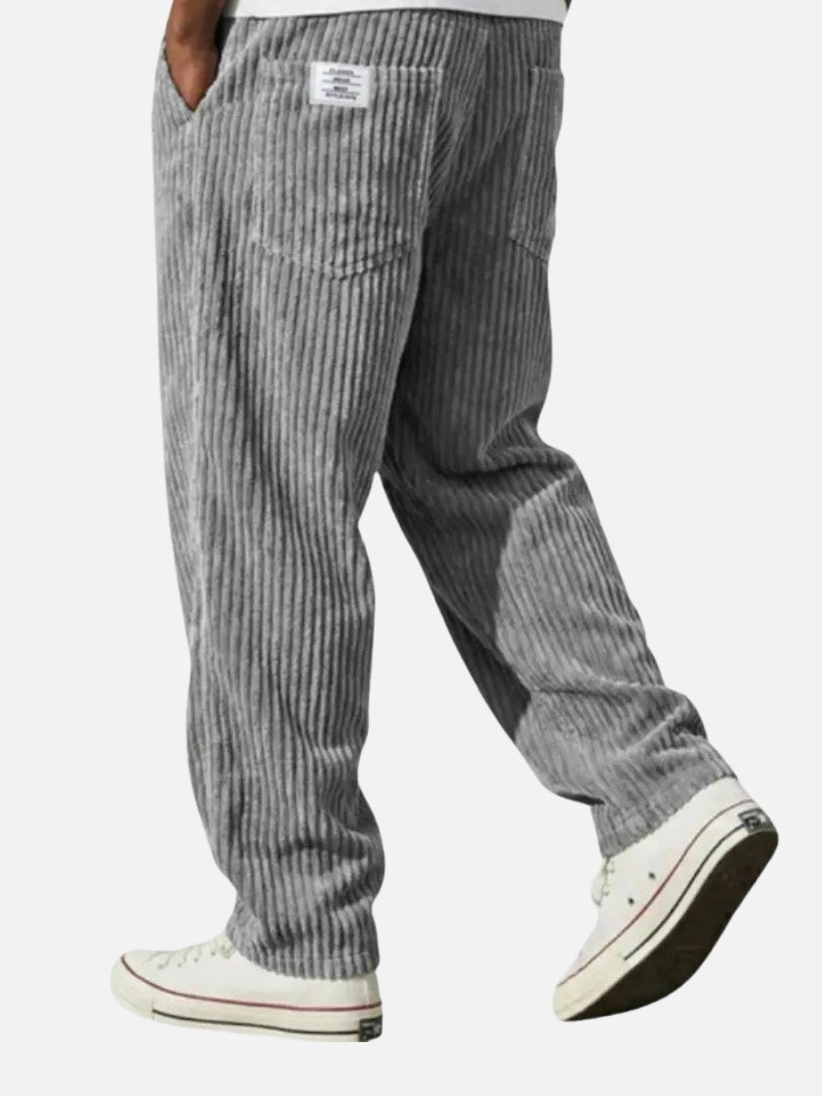 Lewis | Women's Relaxed Fit Corduroy Trousers, Sophisticated Everyday Trousers | Bella Blue