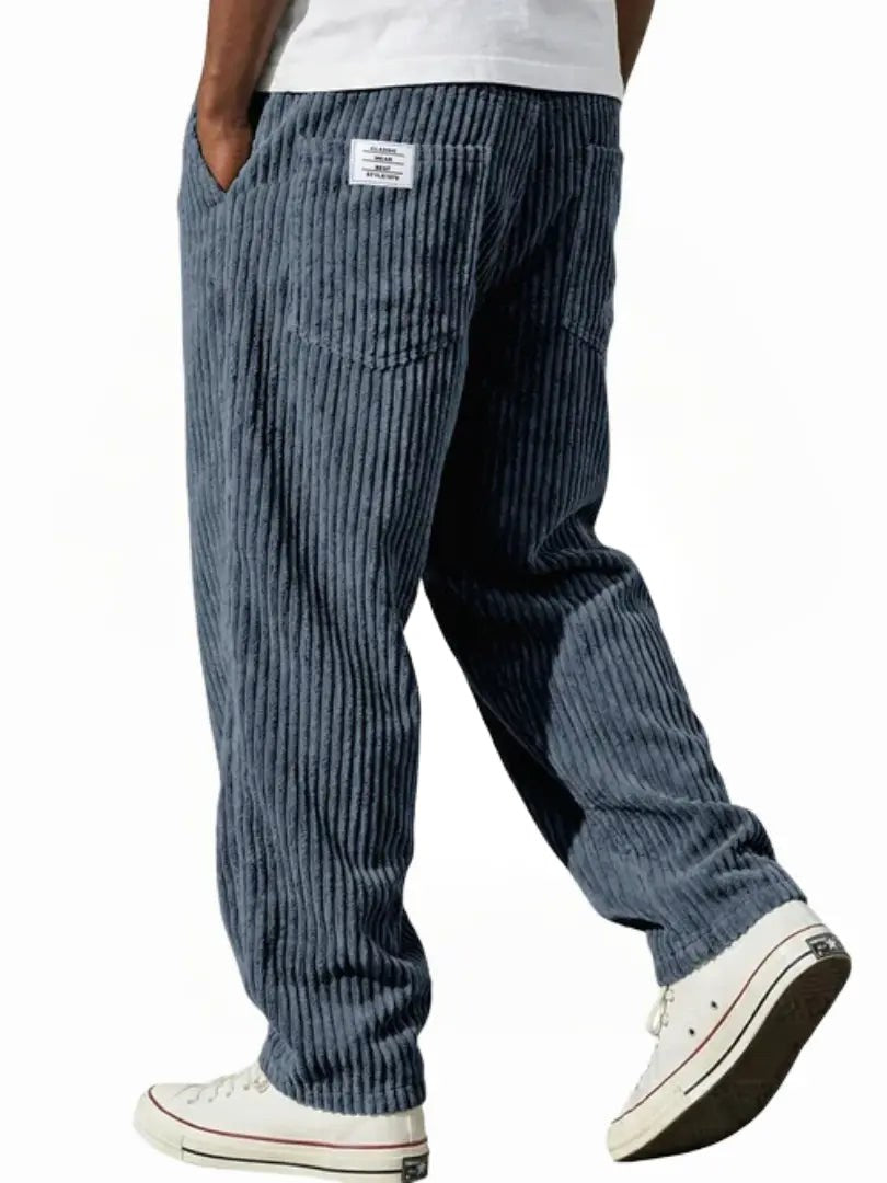 Lewis | Women's Relaxed Fit Corduroy Trousers, Sophisticated Everyday Trousers | Bella Blue