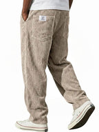 Lewis | Women's Relaxed Fit Corduroy Trousers, Sophisticated Everyday Trousers | Bella Blue