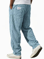 Lewis | Women's Relaxed Fit Corduroy Trousers, Sophisticated Everyday Trousers | Bella Blue