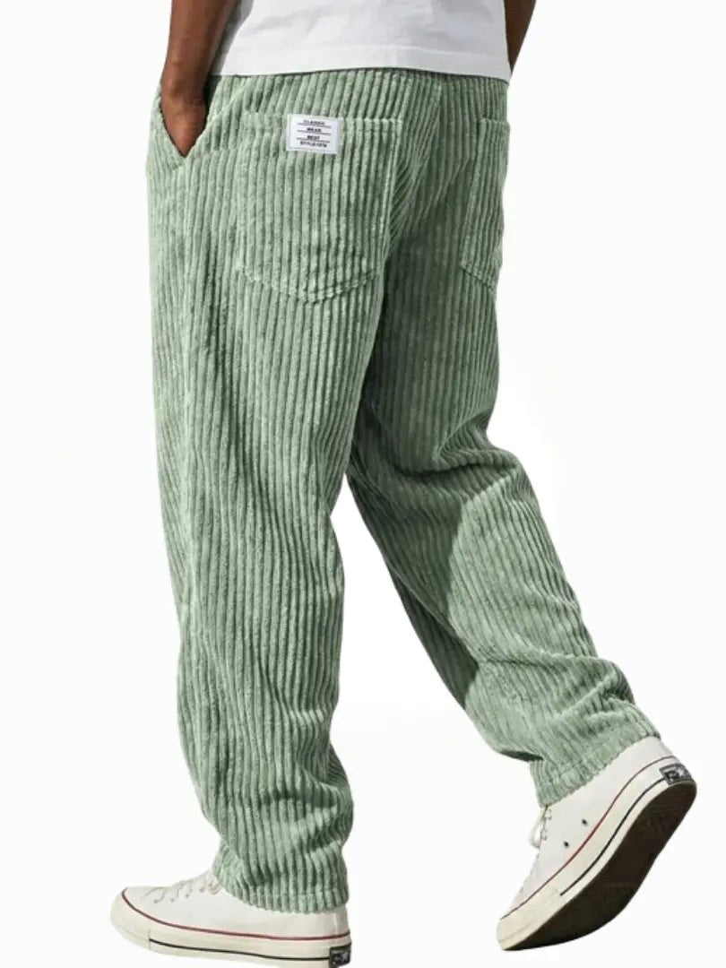 Lewis | Women's Relaxed Fit Corduroy Trousers, Sophisticated Everyday Trousers | Bella Blue