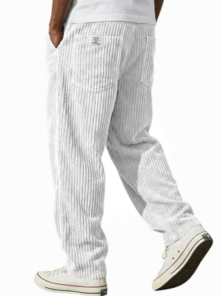 Lewis | Women's Relaxed Fit Corduroy Trousers, Sophisticated Everyday Trousers | Bella Blue
