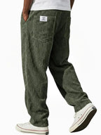 Lewis | Women's Relaxed Fit Corduroy Trousers, Sophisticated Everyday Trousers | Bella Blue